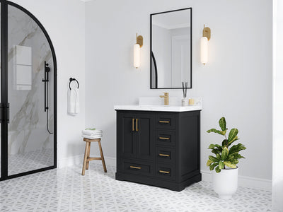 Boston 36 in. W x 22 in. D Center Sink Bathroom Vanity - Willow Bath and Vanity