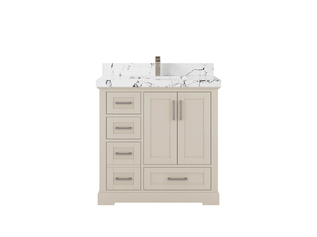 Boston 36 in. W x 22 in. D Center Sink Bathroom Vanity - Willow Bath and Vanity