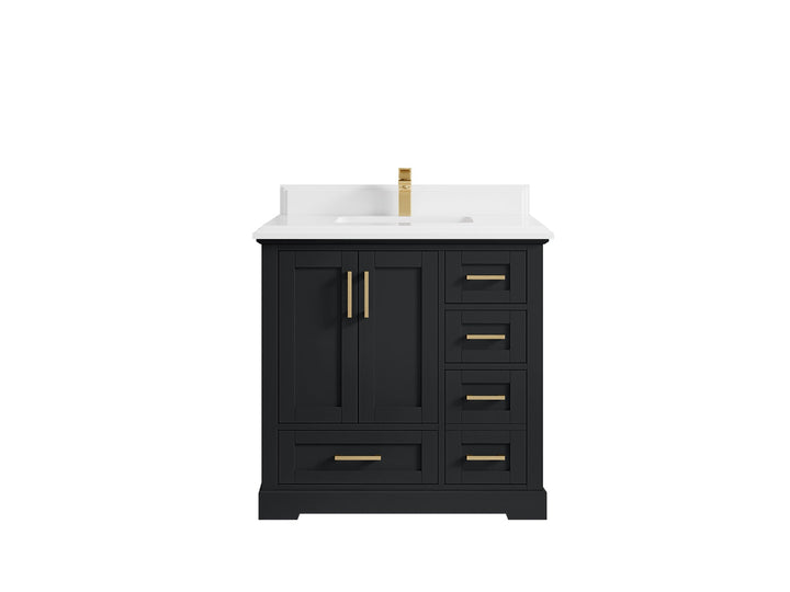 Boston 36 in. W x 22 in. D Center Sink Bathroom Vanity - photo 48