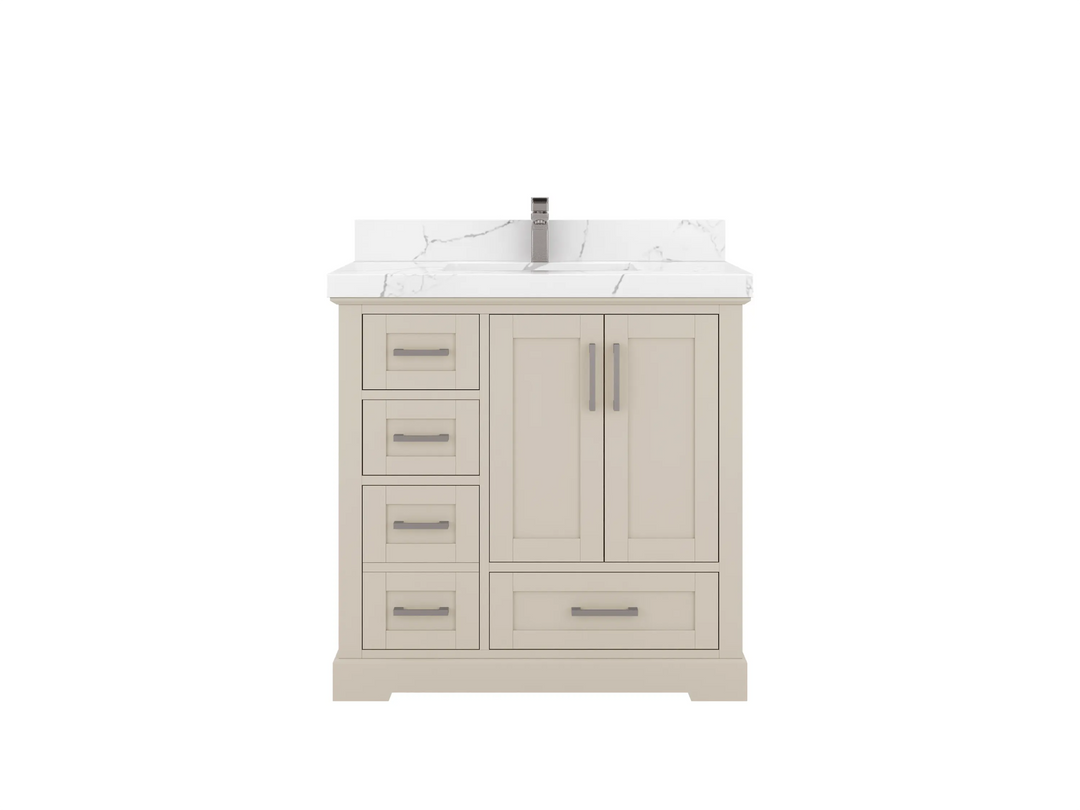 Boston 36 in. W x 22 in. D Center Sink Bathroom Vanity - Willow Bath and Vanity