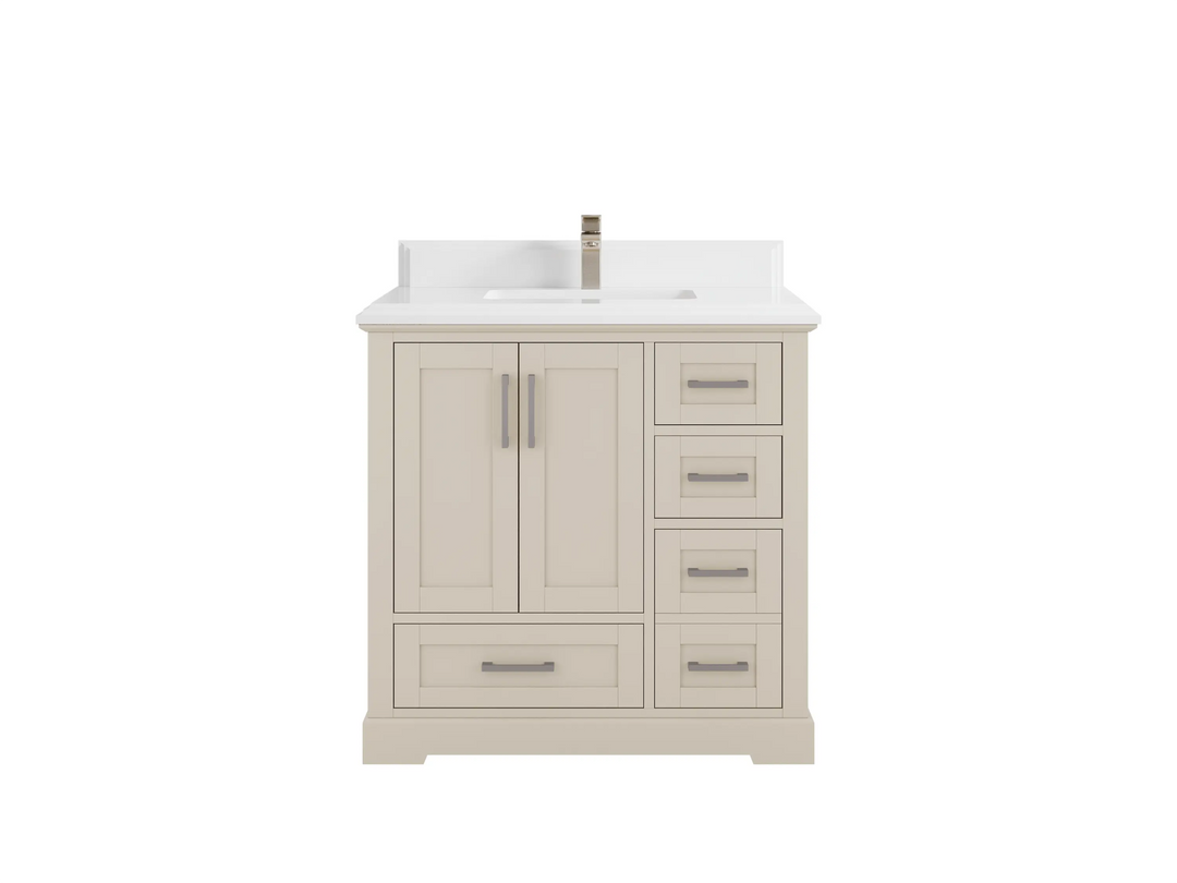 Boston 36 in. W x 22 in. D Center Sink Bathroom Vanity - Willow Bath and Vanity