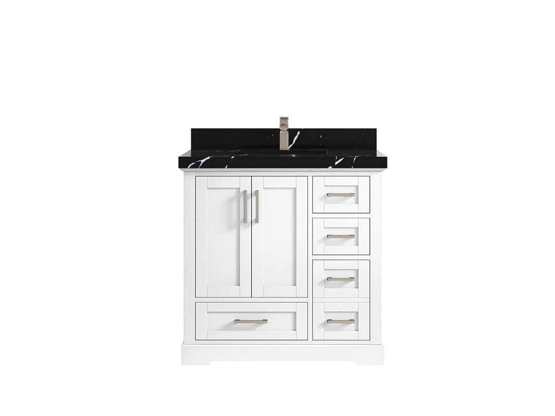 Boston 36 in. W x 22 in. D Center Sink Bathroom Vanity - Willow Bath and Vanity