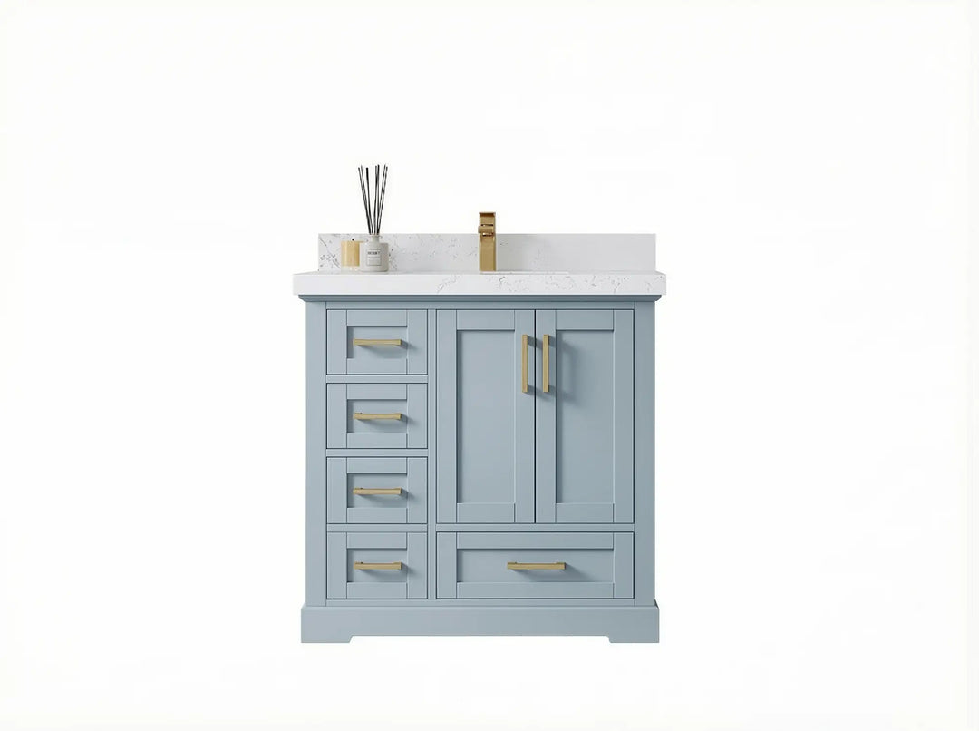 Blue Bathroom Vanity - photo 11