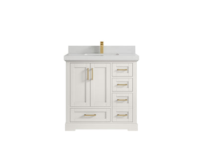 Boston 36 in. W x 22 in. D Center Sink Bathroom Vanity - Willow Bath and Vanity