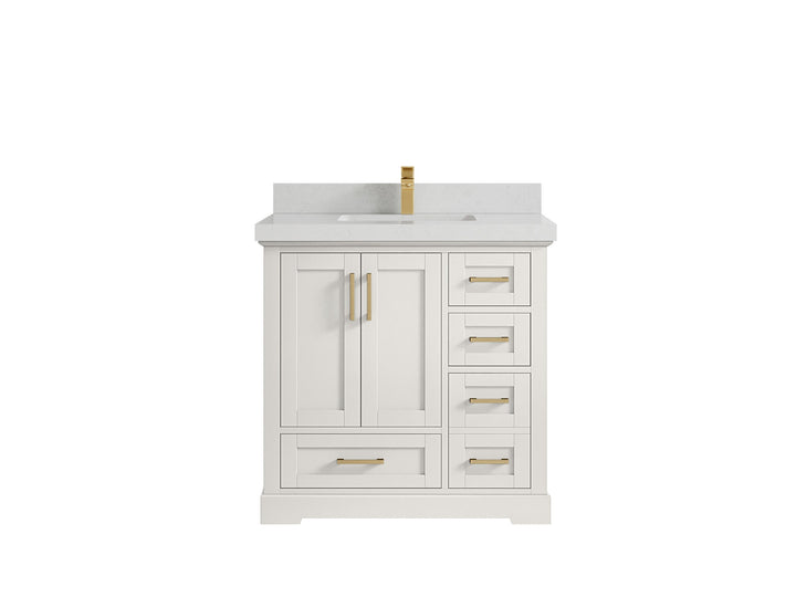 Boston 36 in. W x 22 in. D Center Sink Bathroom Vanity - photo 14