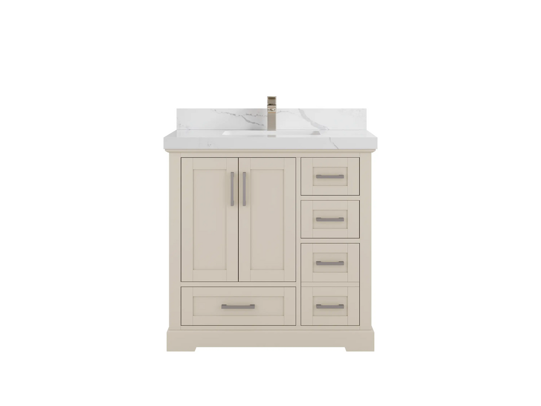 Boston 36 in. W x 22 in. D Center Sink Bathroom Vanity - Willow Bath and Vanity