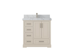 Boston 36 in. W x 22 in. D Center Sink Bathroom Vanity - photo 30