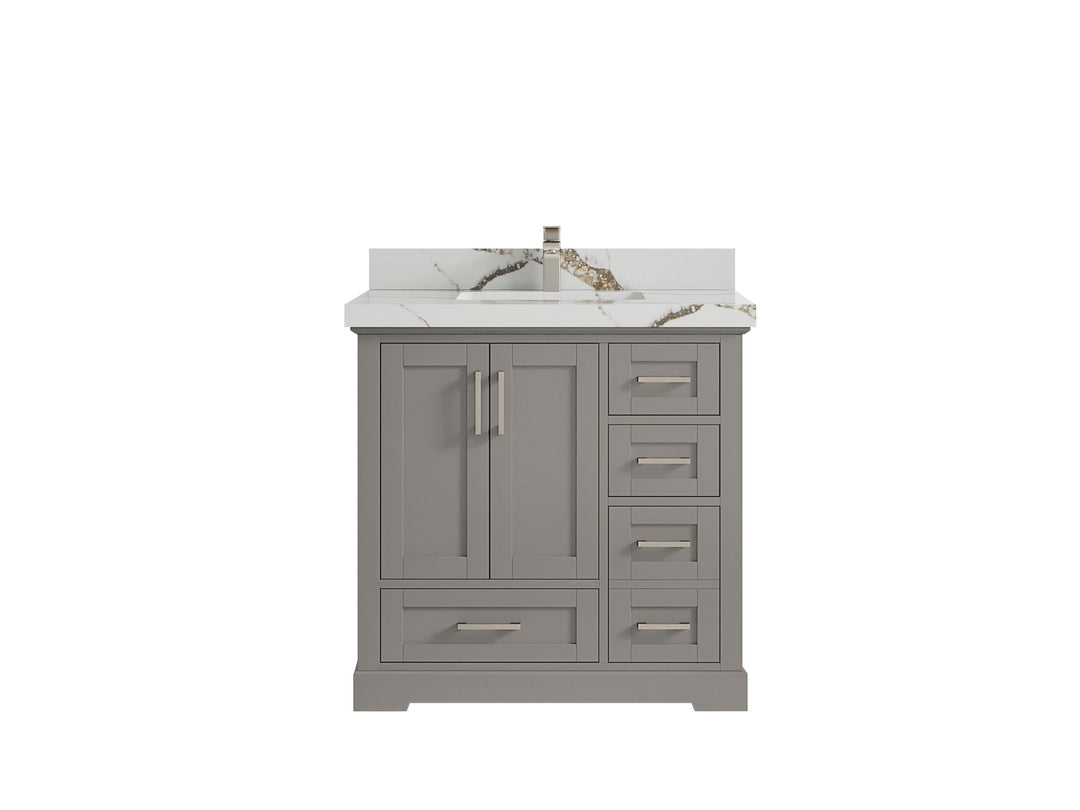 Boston 36 in. W x 22 in. D Center Sink Bathroom Vanity - Willow Bath and Vanity