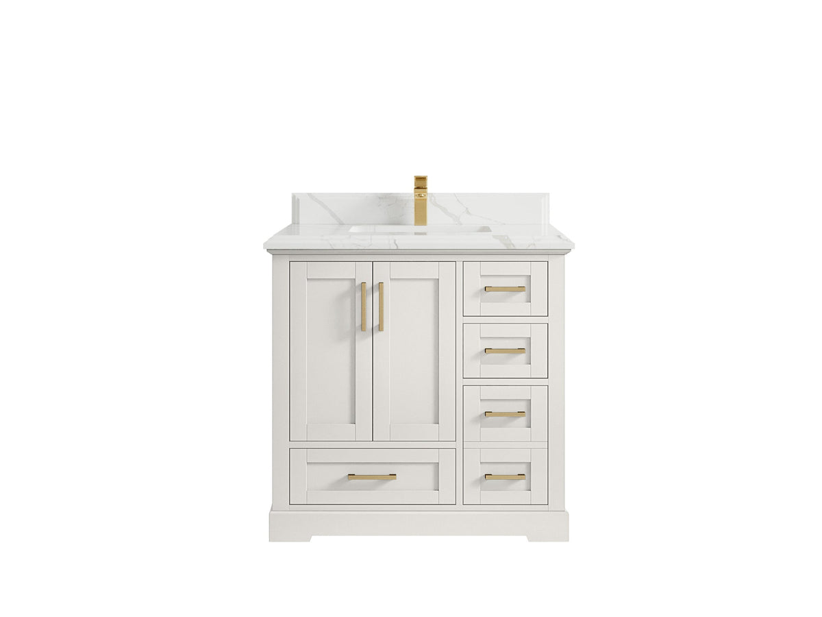 Boston 36 in. W x 22 in. D Center Sink Bathroom Vanity - Willow Bath and Vanity