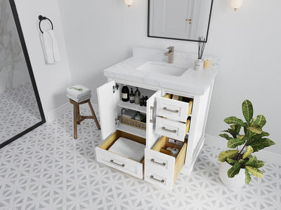 Boston 36 in. W x 22 in. D Center Sink Bathroom Vanity - Willow Bath and Vanity