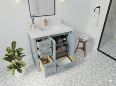 Boston 36 in. W x 22 in. D Center Sink Bathroom Vanity - photo 2