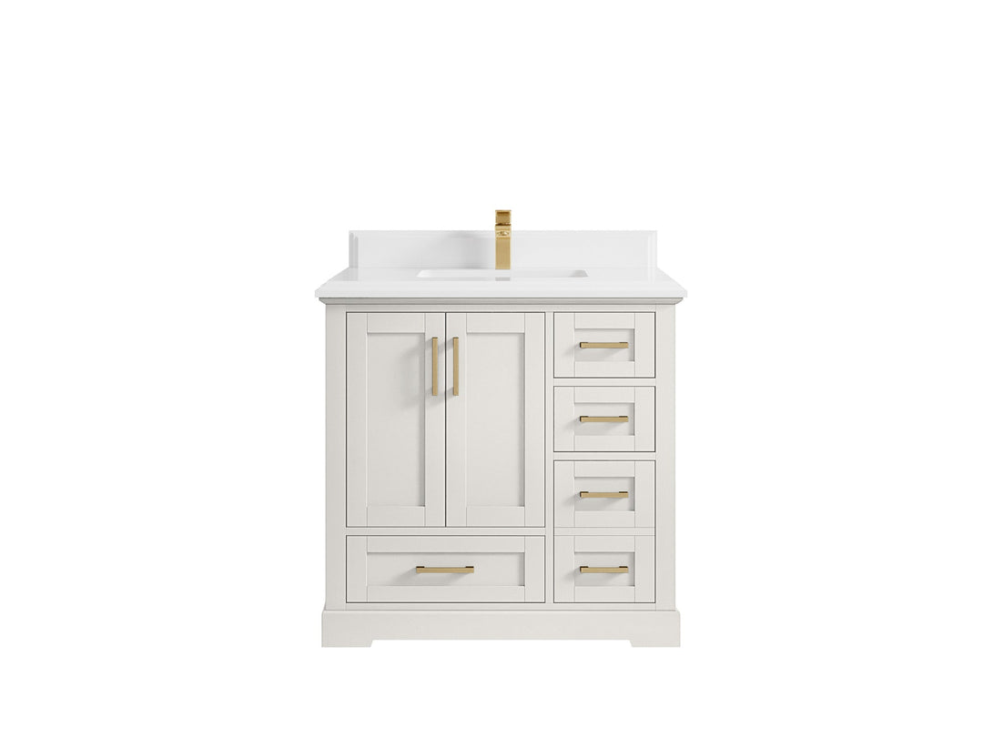 Boston 36 in. W x 22 in. D Center Sink Bathroom Vanity - Willow Bath and Vanity