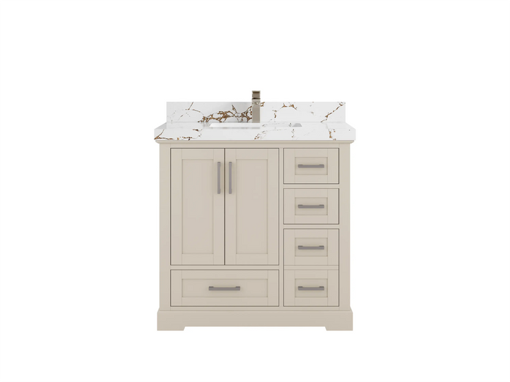 Boston 36 in. W x 22 in. D Center Sink Bathroom Vanity - photo 27