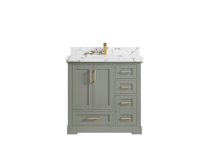 Boston 36 in. W x 22 in. D Center Sink Bathroom Vanity - Willow Bath and Vanity
