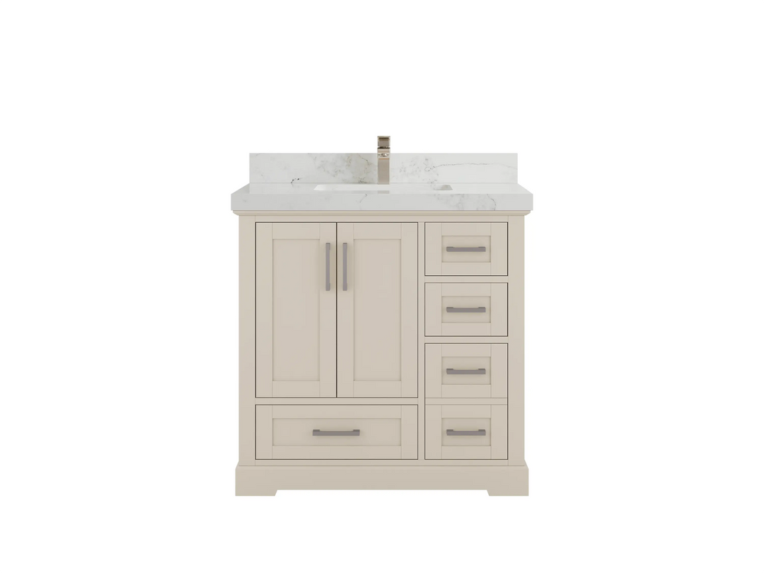 Boston 36 in. W x 22 in. D Center Sink Bathroom Vanity - Willow Bath and Vanity