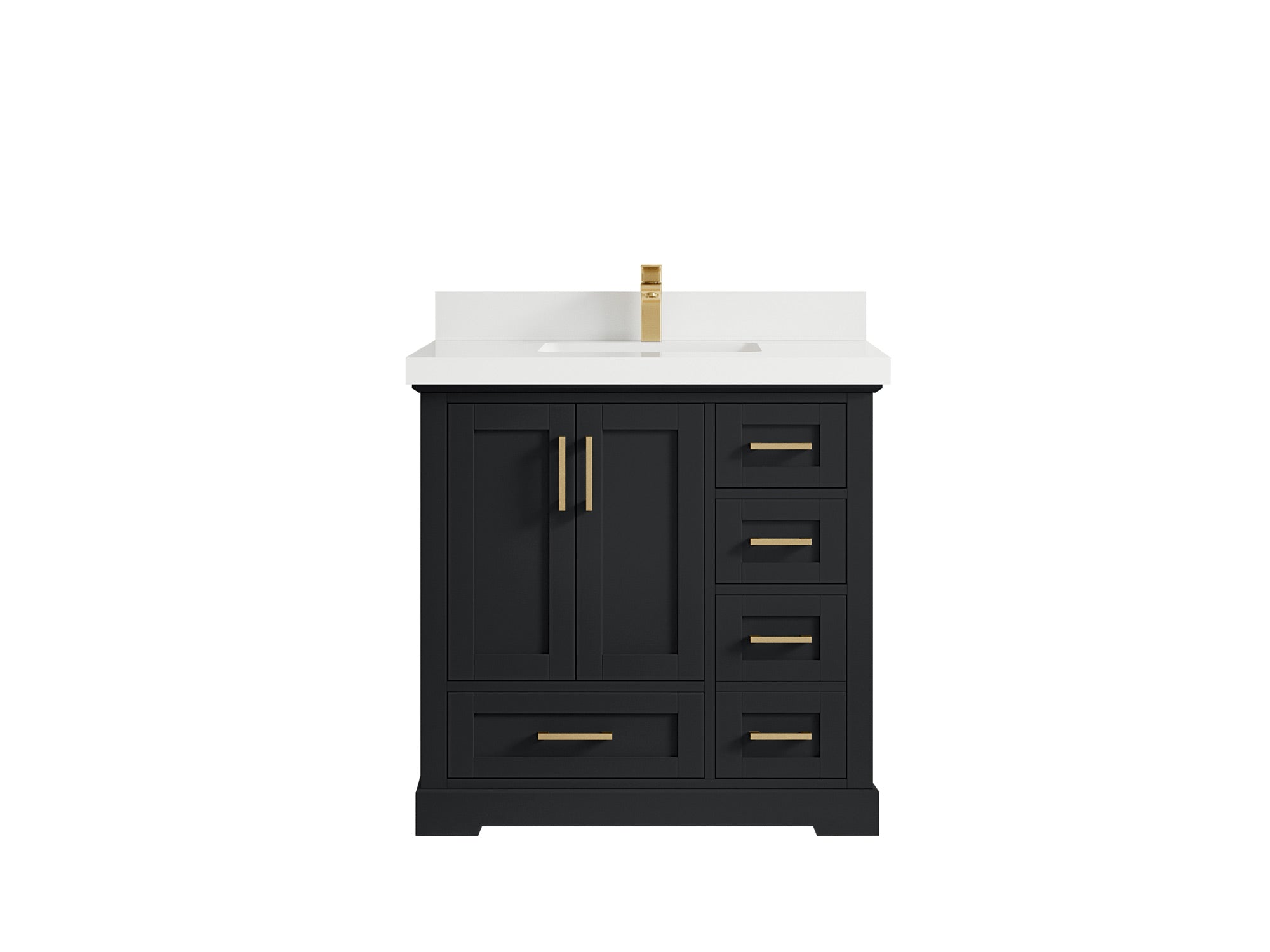 Boston 36 in. W x 22 in. D Center Sink Bathroom Vanity - Willow Bath and Vanity