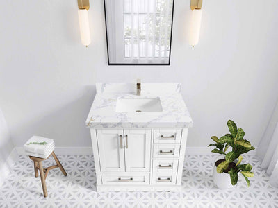 Boston 36 in. W x 22 in. D Center Sink Bathroom Vanity - Willow Bath and Vanity