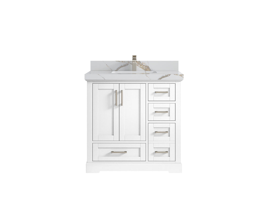Boston 36 in. W x 22 in. D Center Sink Bathroom Vanity - Willow Bath and Vanity