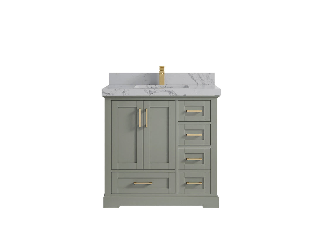 Boston 36 in. W x 22 in. D Center Sink Bathroom Vanity - Willow Bath and Vanity