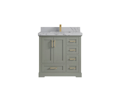 Boston 36 in. W x 22 in. D Center Sink Bathroom Vanity - Willow Bath and Vanity