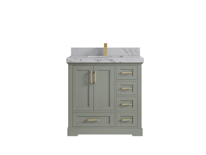 Boston 36 in. W x 22 in. D Center Sink Bathroom Vanity - photo 39