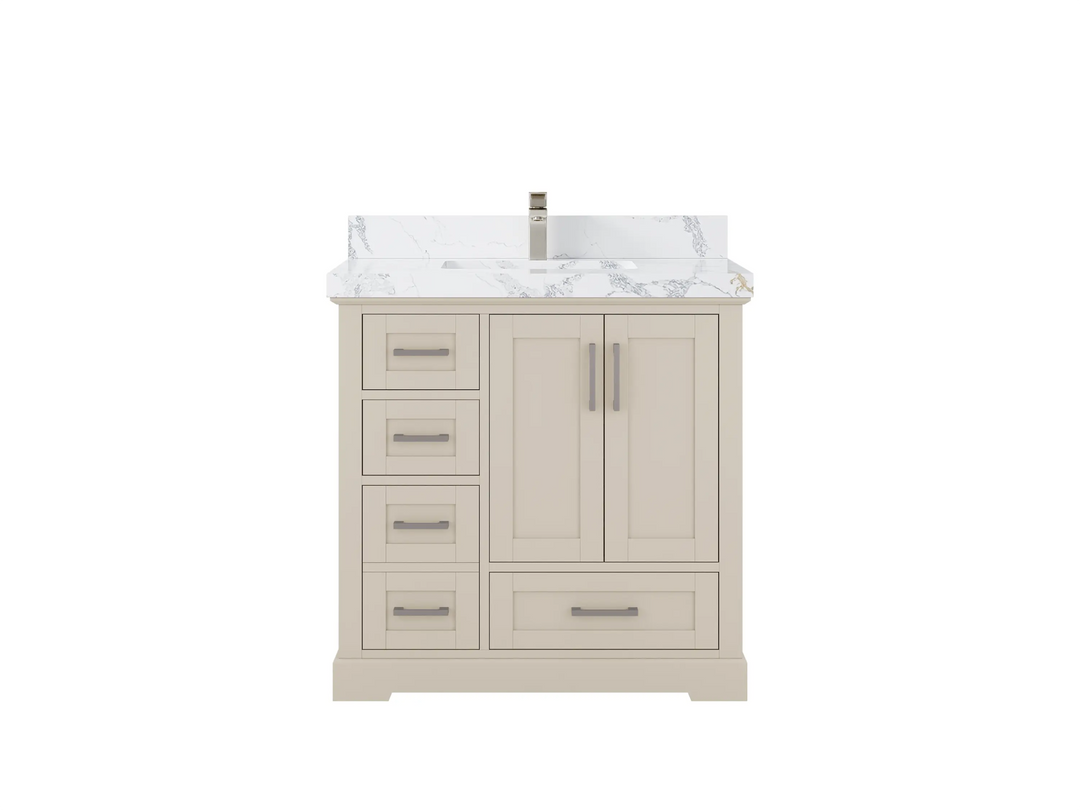 Boston 36 in. W x 22 in. D Center Sink Bathroom Vanity - Willow Bath and Vanity