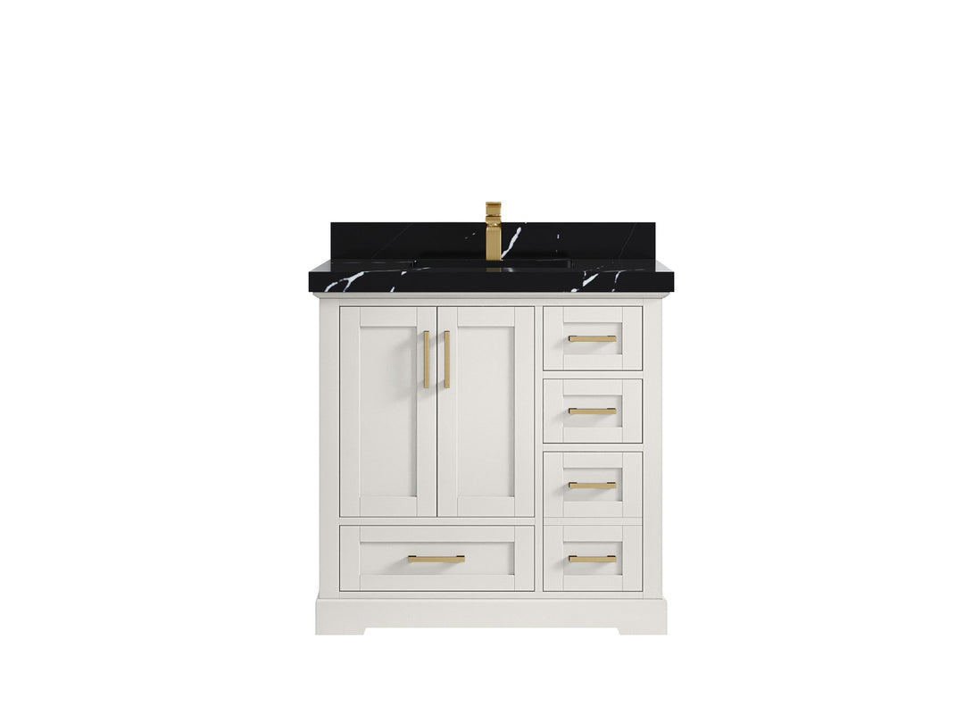 Boston 36 in. W x 22 in. D Center Sink Bathroom Vanity - Willow Bath and Vanity