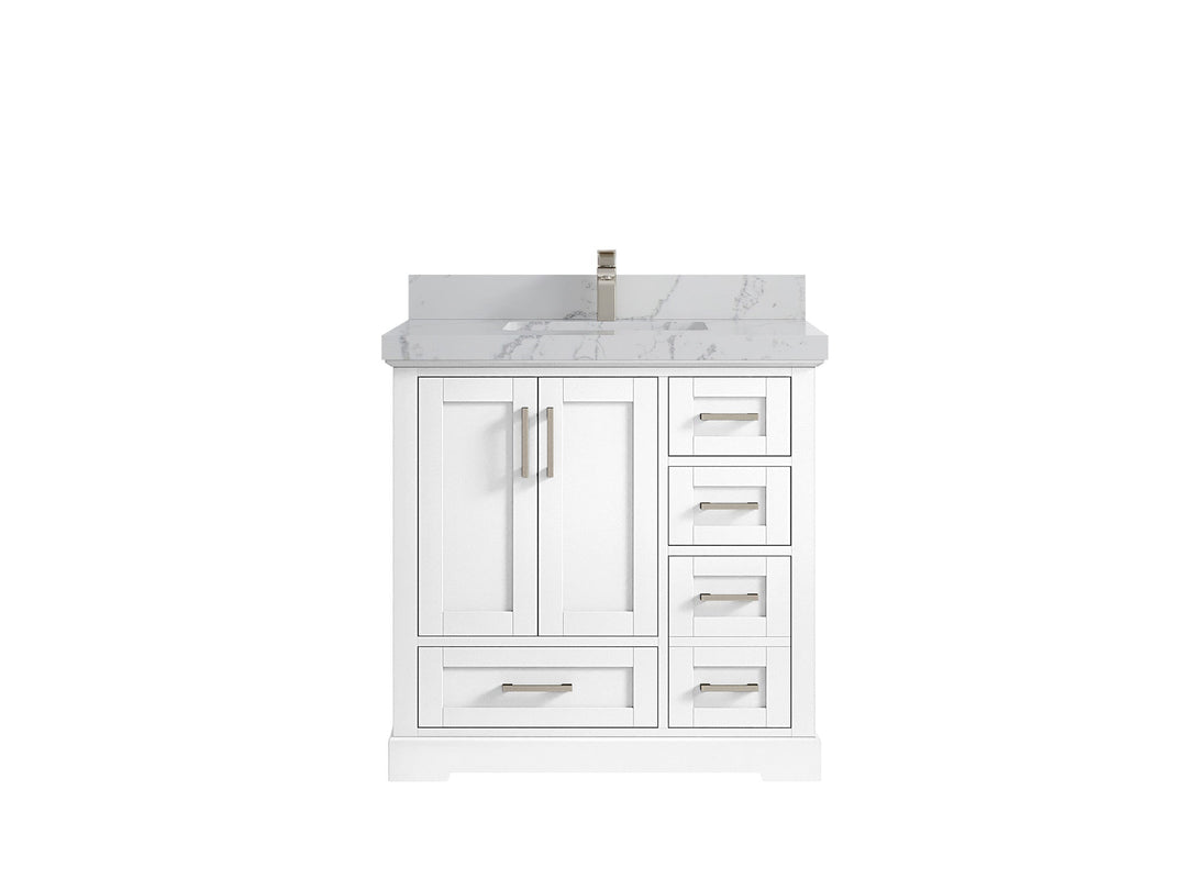 Boston 36 in. W x 22 in. D Center Sink Bathroom Vanity - Willow Bath and Vanity