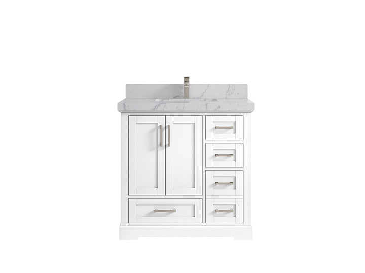 Boston 36 in. W x 22 in. D Center Sink Bathroom Vanity - photo 40