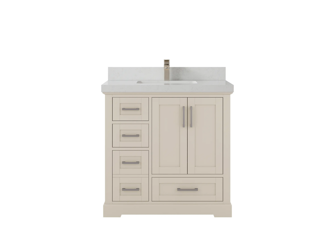 Boston 36 in. W x 22 in. D Center Sink Bathroom Vanity - Willow Bath and Vanity