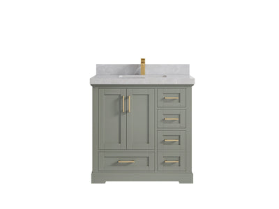 Boston 36 in. W x 22 in. D Center Sink Bathroom Vanity - Willow Bath and Vanity