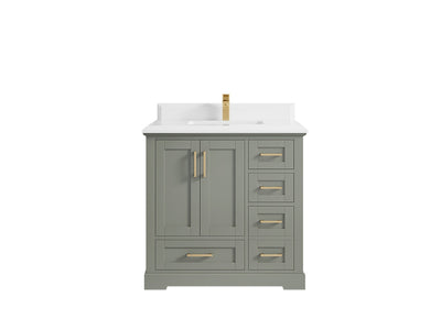Boston 36 in. W x 22 in. D Center Sink Bathroom Vanity - Willow Bath and Vanity