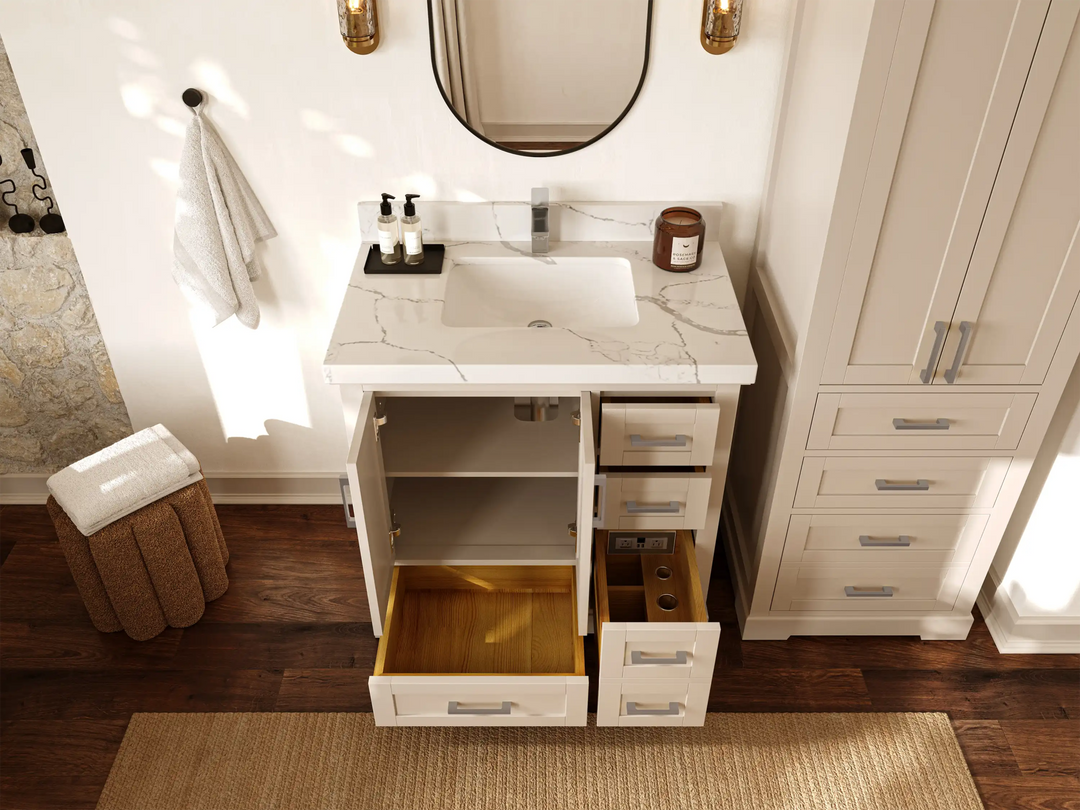 Boston 36 in. W x 22 in. D Center Sink Bathroom Vanity - Willow Bath and Vanity