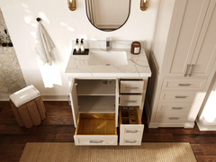 Boston 36 in. W x 22 in. D Center Sink Bathroom Vanity - photo 5