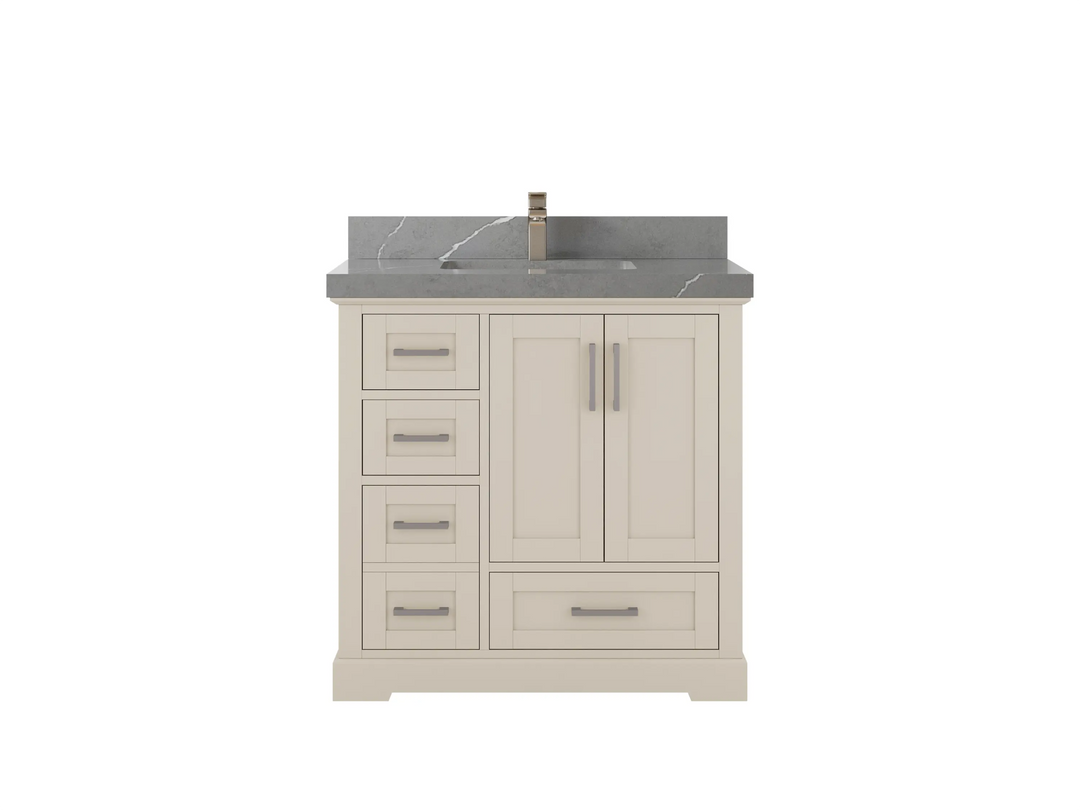 Boston 36 in. W x 22 in. D Center Sink Bathroom Vanity - Willow Bath and Vanity