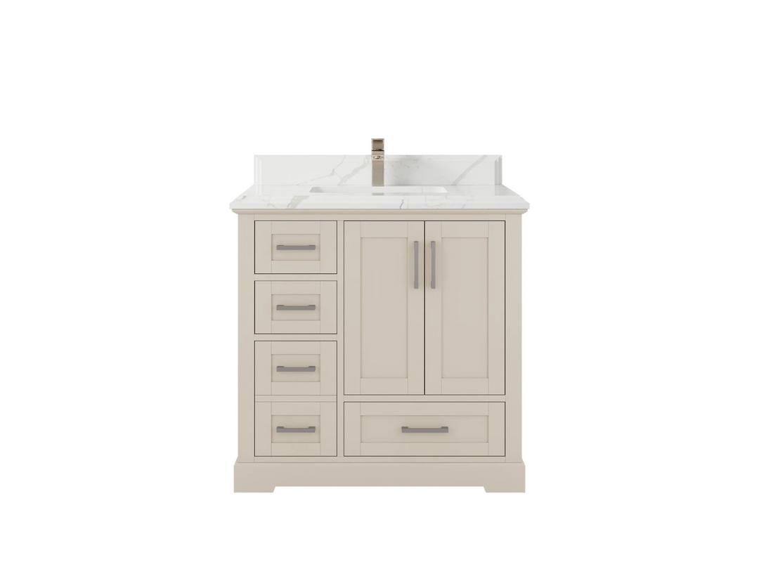Boston 36 in. W x 22 in. D Center Sink Bathroom Vanity - Willow Bath and Vanity