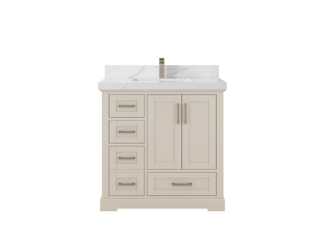 Boston 36 in. W x 22 in. D Center Sink Bathroom Vanity - Willow Bath and Vanity