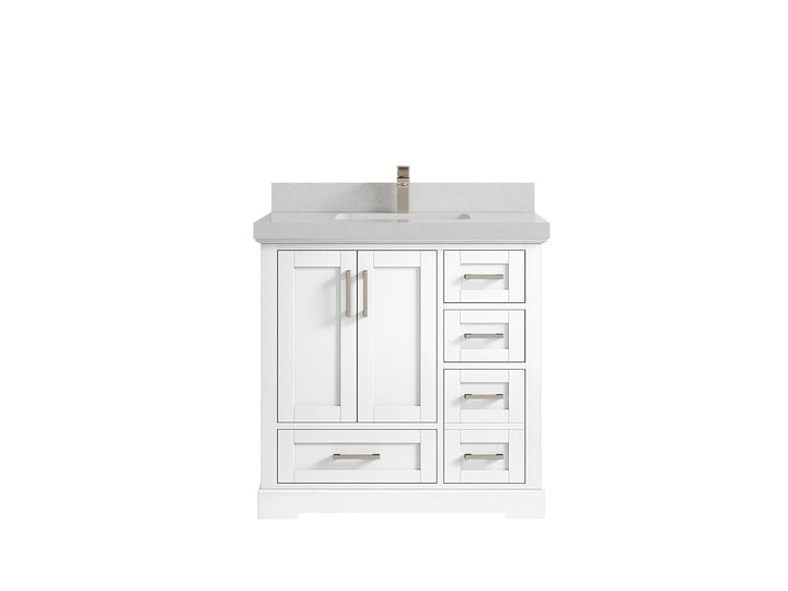 Boston 36 in. W x 22 in. D Center Sink Bathroom Vanity - photo 14