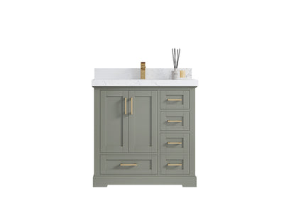 Boston 36 in. W x 22 in. D Center Sink Bathroom Vanity - Willow Bath and Vanity