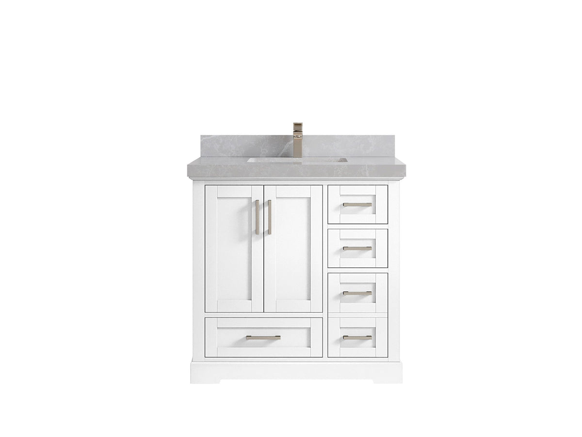 Boston 36 in. W x 22 in. D Center Sink Bathroom Vanity - Willow Bath and Vanity