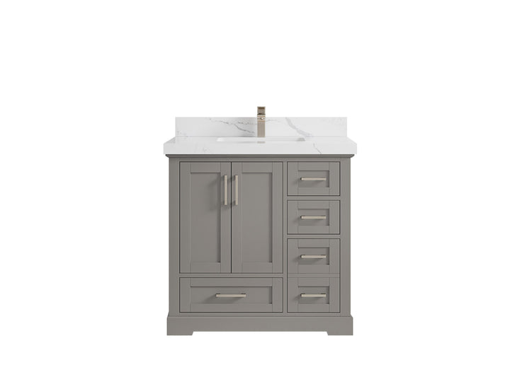 Boston 36 in. W x 22 in. D Center Sink Bathroom Vanity - photo 21