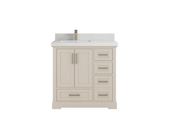 Boston 36 in. W x 22 in. D Left Offset Sink Bathroom Vanity - photo 14