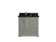 Boston 36 in. W x 22 in. D Left Offset Sink Bathroom Vanity - photo 18