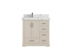 Boston 36 in. W x 22 in. D Left Offset Sink Bathroom Vanity - photo 28