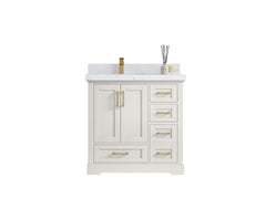 Boston 36 in. W x 22 in. D Left Offset Sink Bathroom Vanity - photo 1