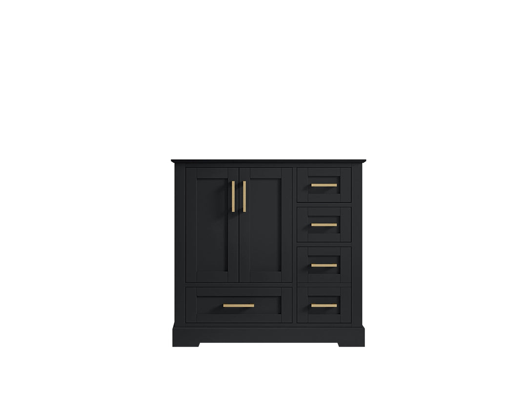 Boston 36 in. W x 22 in. D Left Offset Sink Bathroom Vanity - Willow Bath and Vanity