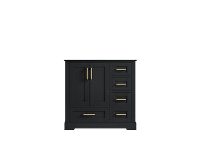Boston 36 in. W x 22 in. D Left Offset Sink Bathroom Vanity - Willow Bath and Vanity