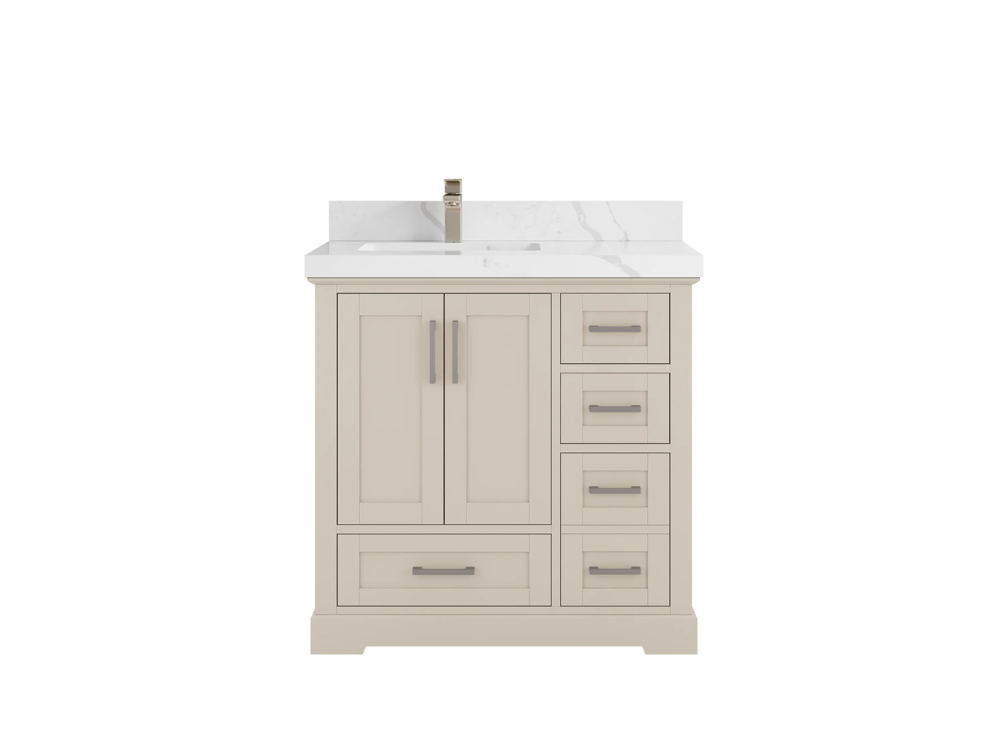 Boston 36 in. W x 22 in. D Left Offset Sink Bathroom Vanity - Willow Bath and Vanity