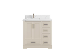 Boston 36 in. W x 22 in. D Left Offset Sink Bathroom Vanity - photo 21