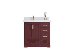 Boston 36 in. W x 22 in. D Left Offset Sink Bathroom Vanity - photo 1